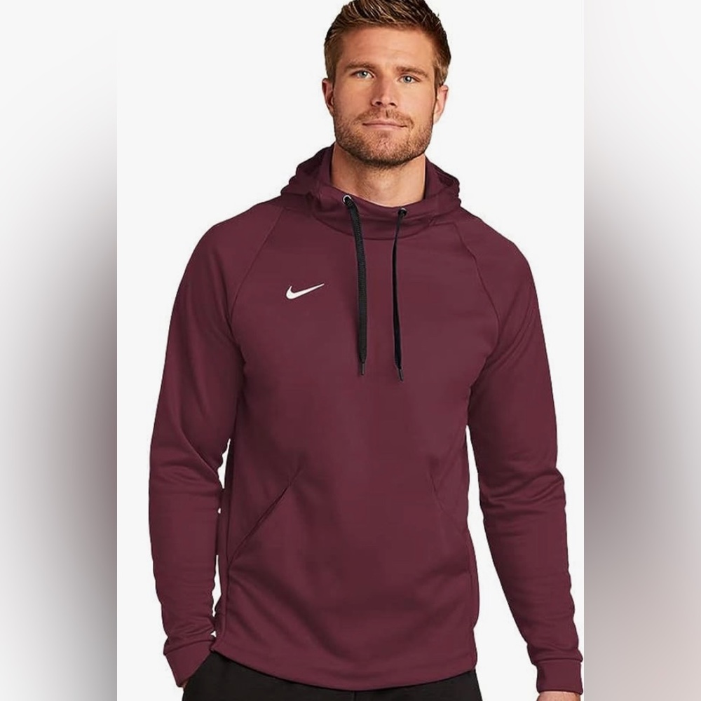 NWOT Mens Nike THERMA Hoodie - Maroon size XL